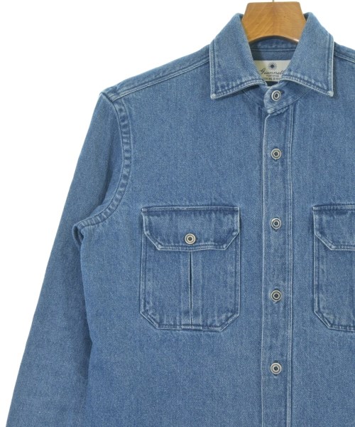 Giannetto（ジャンネット）カジュアルシャツ 青 サイズ:S メンズ/2200670549023