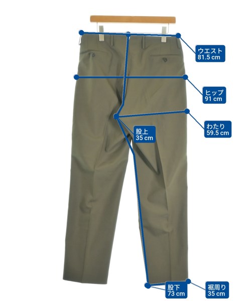 Cellar Door（セラ－ドア－）スラックス カーキ サイズ:48(L位) メンズ/2200623847022