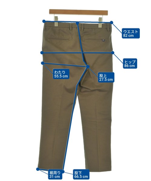 C+（シープラス）スラックス 茶 サイズ:32(L位) メンズ/2200619268275