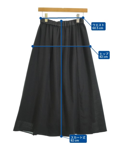 C+（シープラス）ロング・マキシ丈スカート 黒 サイズ:36(S位) レディース/2200633796075