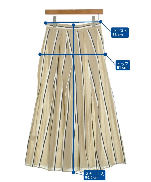 C+（シープラス）ロング・マキシ丈スカート ベージュ サイズ:38(M位) レディース/2200617593126