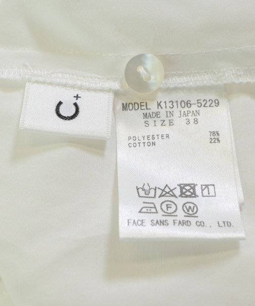 C+（シープラス）ブラウス 白 サイズ:38(M位) レディース/2200669958379