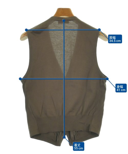 GRAN SASSO（グランサッソ）ベスト 茶 サイズ:44(S位) メンズ/2200622302218