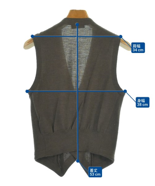 GRAN SASSO（グランサッソ）ベスト 茶 サイズ:44(S位) メンズ/2200622302232