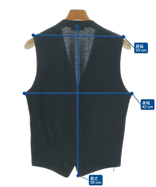 GRAN SASSO（グランサッソ）ベスト 紺 サイズ:44(S位) メンズ/2200627768033