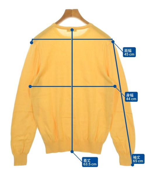 GRAN SASSO（グランサッソ）ニット・セーター 黄 サイズ:48(L位) メンズ/2200670302024