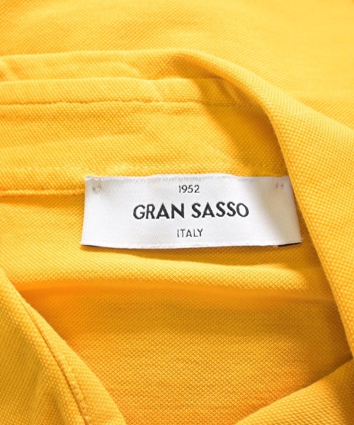 GRAN SASSO（グランサッソ）ポロシャツ 黄 サイズ:52(XXL位) メンズ/2200705549295