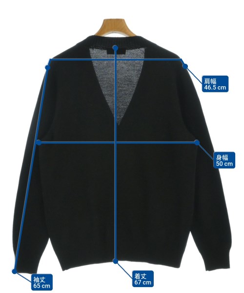 GRAN SASSO（グランサッソ）カーディガン 黒 サイズ:52(XXL位) メンズ/2200669302066