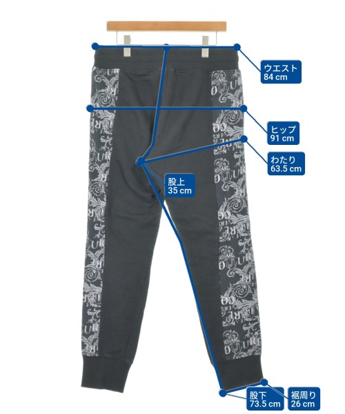 VERSACE JEANS（ヴェルサーチジーンズ）スウェットパンツ 黒 サイズ:L メンズ/2200644045025