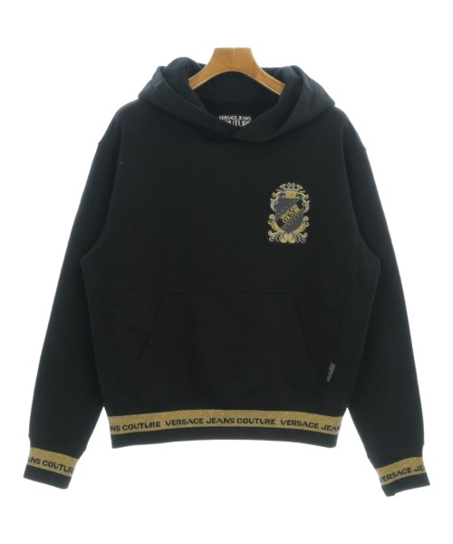 VERSACE JEANS（ヴェルサーチジーンズ）パーカー 黒 サイズ:S メンズ/2200705010047