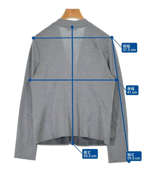 MACKINTOSH LONDON（マッキントシュロンドン）ノーカラージャケット グレー サイズ:40(L位) レディース/2200611000026