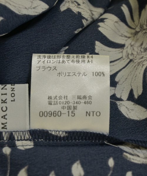 MACKINTOSH LONDON（マッキントシュロンドン）ブラウス 紺 サイズ:40(L位) レディース/2200698843240