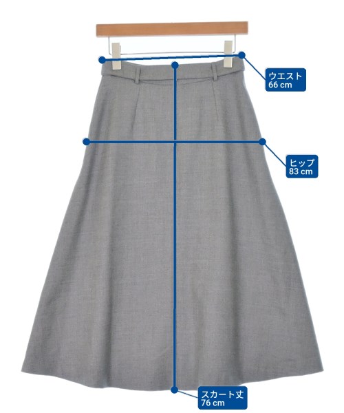 MACKINTOSH LONDON（マッキントシュロンドン）ロング・マキシ丈スカート グレー サイズ:36(S位) レディース/2200664528010