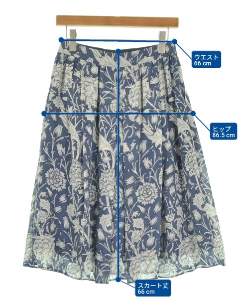 MACKINTOSH LONDON（マッキントシュロンドン）ひざ丈スカート 青 サイズ:38(M位) レディース/2200730596035