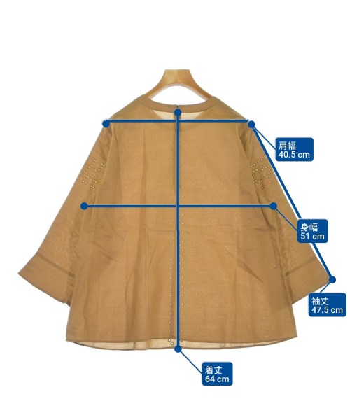 MACKINTOSH LONDON（マッキントシュロンドン）ブラウス 茶 サイズ:46(XXXL位) レディース/2200680656360