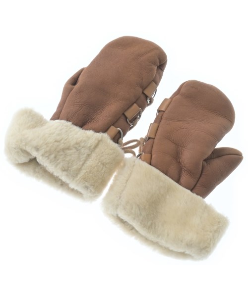 CAUSSE（コース）手袋 茶 サイズ:- レディース/2200661232101