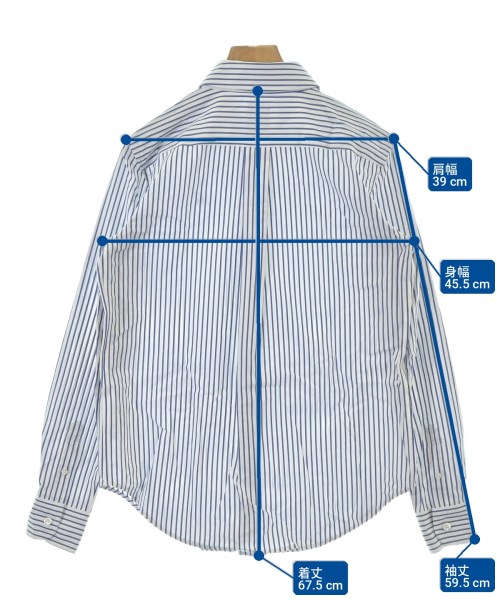 Brooks Brothers Red Fleece（ブルックスブラザーズレッドフリース）ドレスシャツ 青 サイズ:38(S位) レディース/2200715001189