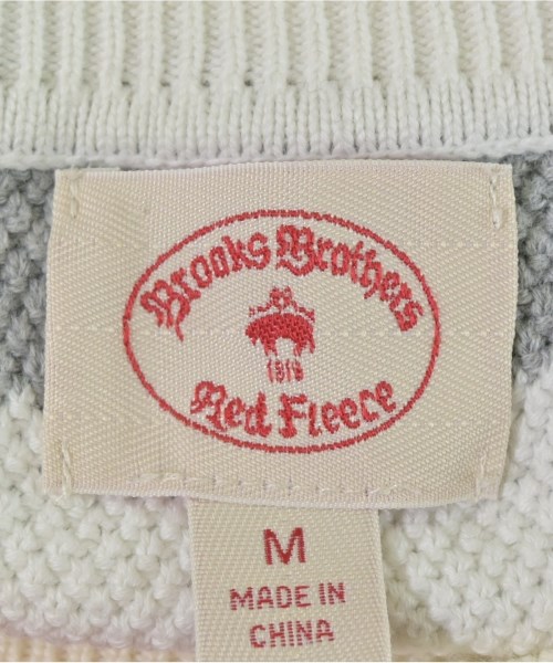 Brooks Brothers Red Fleece（ブルックスブラザーズレッドフリース）ニット・セーター 白 サイズ:M メンズ/2200705758055