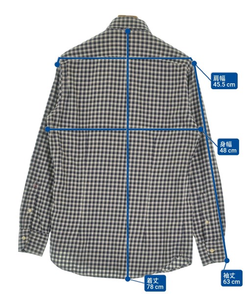 Glanshirt（グランシャツ）カジュアルシャツ 紺 サイズ:39(M位) メンズ/2200608574073
