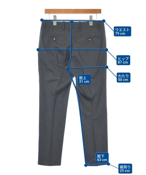 giab's（ジャブス）スラックス グレー サイズ:44(S位) メンズ/2200619683016