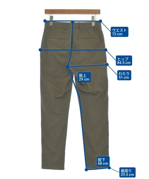 giab's（ジャブス）スラックス カーキ サイズ:42(XS位) メンズ/2200664616021