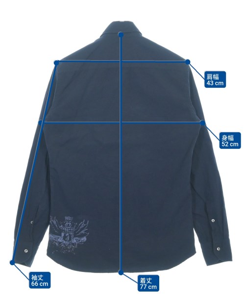 SONRISA（ソンリーサ）カジュアルシャツ 紺 サイズ:S メンズ/2200661625095