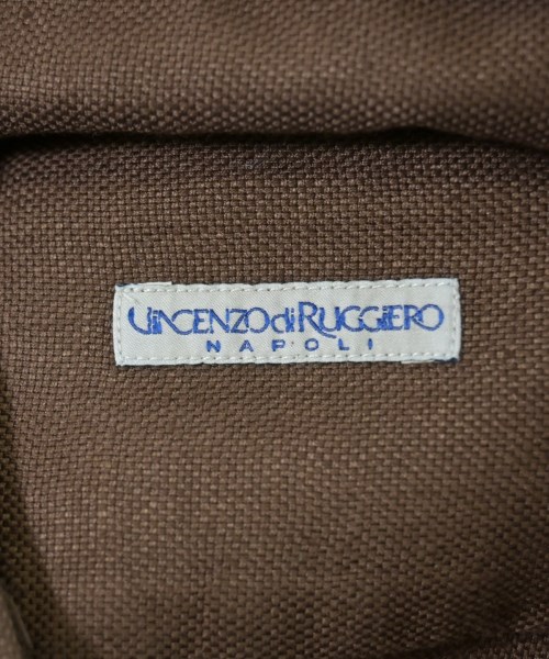Vincenzo di Ruggiero（ヴィンチェンツォディルジエッロ）カジュアルシャツ 茶 サイズ:40(L位) メンズ/2200621024067