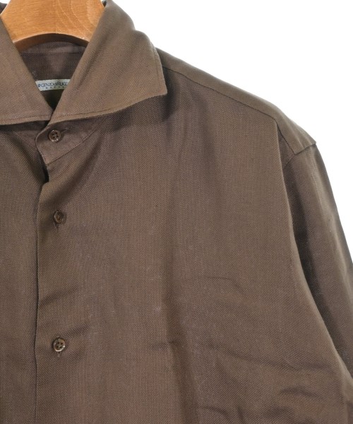 Vincenzo di Ruggiero（ヴィンチェンツォディルジエッロ）カジュアルシャツ 茶 サイズ:40(L位) メンズ/2200621024067