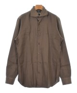 Vincenzo di Ruggiero（ヴィンチェンツォディルジエッロ）カジュアルシャツ 茶 サイズ:40(L位) メンズ/2200621024067