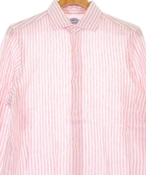 Vincenzo di Ruggiero（ヴィンチェンツォディルジエッロ）ドレスシャツ ピンク サイズ:40(L位) メンズ/2200671397074