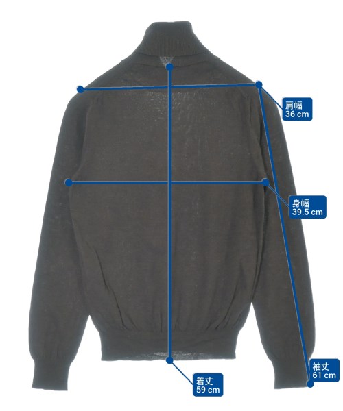 Settefili Cashmere（セッテファーリカシミア）ニット・セーター 茶 サイズ:44(S位) メンズ/2200643691049