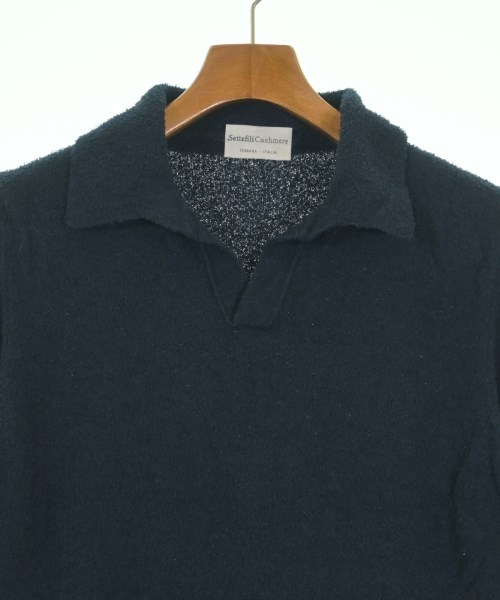 Settefili Cashmere（セッテファーリカシミア）ポロシャツ 紺 サイズ:XS メンズ/2200632789054