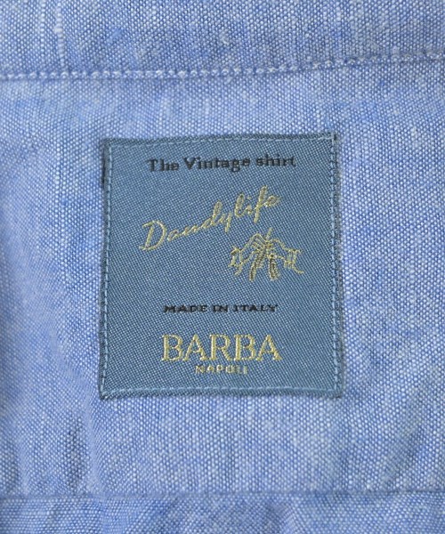 BARBA DANDYLIFE（バルバダンディライフ）カジュアルシャツ 青 サイズ:40(L位) メンズ/2200614778038