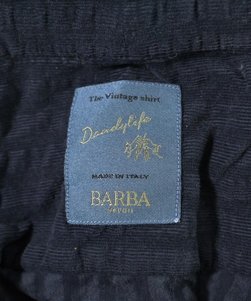 BARBA DANDYLIFE（バルバダンディライフ）カジュアルシャツ 紺 サイズ:40(M位) メンズ/2200614778052