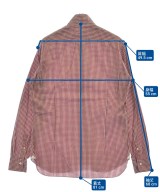 BARBA DANDYLIFE（バルバダンディライフ）カジュアルシャツ 赤 サイズ:42(XXL位) メンズ/2200621024050