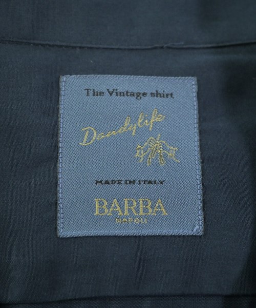 BARBA DANDYLIFE（バルバダンディライフ）カジュアルシャツ 紺 サイズ:38(S位) メンズ/2200654614037