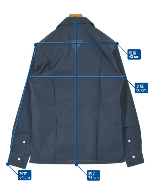 BARBA DANDYLIFE（バルバダンディライフ）カジュアルシャツ 紺 サイズ:38(S位) メンズ/2200654614037