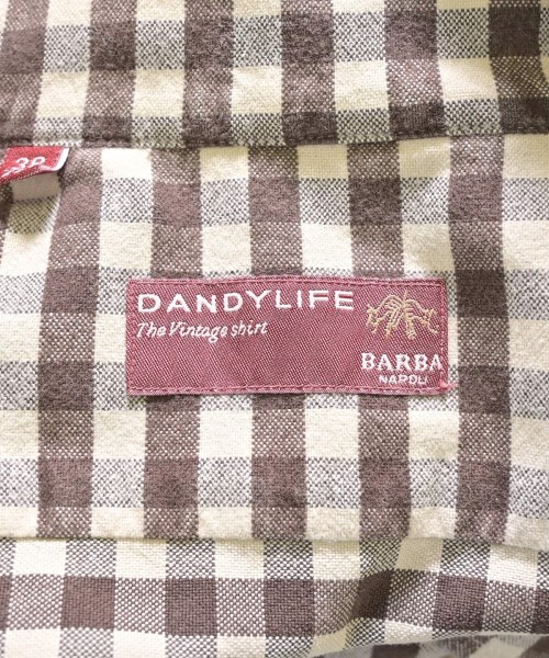 BARBA DANDYLIFE（バルバダンディライフ）カジュアルシャツ 茶 サイズ:38(S位) メンズ/2200713721034