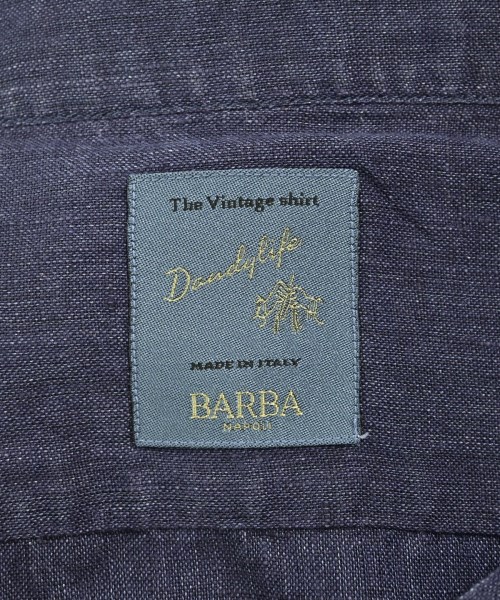 BARBA DANDYLIFE（バルバダンディライフ）ドレスシャツ 紺 サイズ:39(M位) メンズ/2200703476036