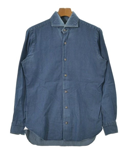 BARBA DANDYLIFE(バルバダンディライフ)カジュアルシャツ 青 サイズ:39(M位)/2200682638036