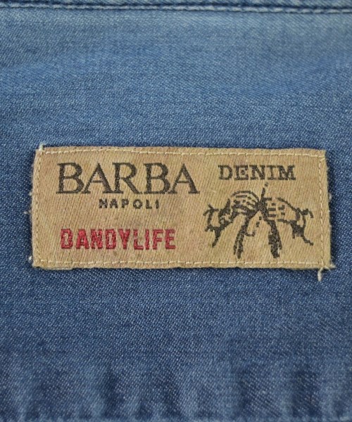 BARBA DANDYLIFE（バルバダンディライフ）カジュアルシャツ 青 サイズ:39(M位) メンズ/2200682638036