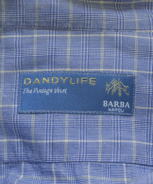 BARBA DANDYLIFE（バルバダンディライフ）カジュアルシャツ 青 サイズ:L メンズ/2200687670024