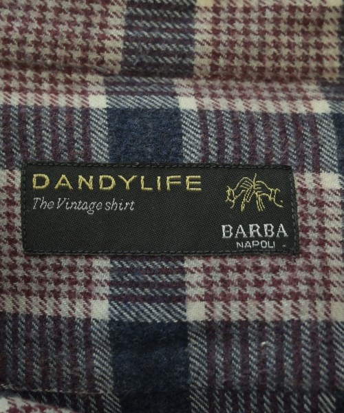 BARBA DANDYLIFE（バルバダンディライフ）カジュアルシャツ 赤 サイズ:41(XL位) メンズ/2200680658104