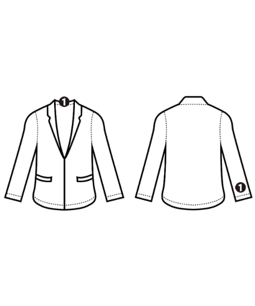 T-jacket（ティージャケット）カジュアルジャケット 白 サイズ:XS メンズ/2200669143058