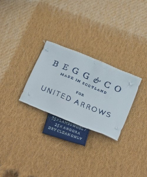 BEGG & CO（ベグ　アンド　コー）マフラー ベージュ サイズ:- メンズ/2200634746055