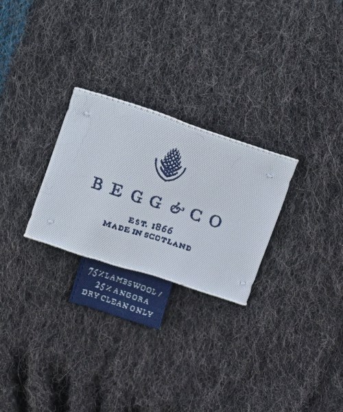 BEGG & CO（ベグ　アンド　コー）ストール グレー サイズ:- レディース/2200623688052