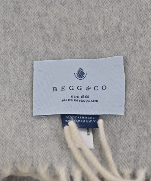 BEGG & CO（ベグ　アンド　コー）マフラー グレー サイズ:- メンズ/2200642018205