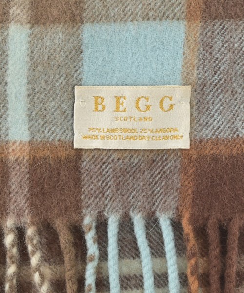 BEGG & CO（ベグ　アンド　コー）マフラー 茶 サイズ:- メンズ/2200628382115