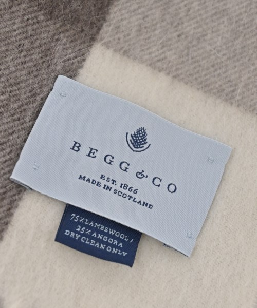 BEGG & CO（ベグ　アンド　コー）マフラー 白 サイズ:- メンズ/2200616561072