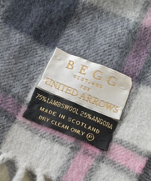BEGG & CO（ベグ　アンド　コー）マフラー グレー サイズ:- レディース/2200671918040